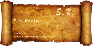 Suh Kevin névjegykártya